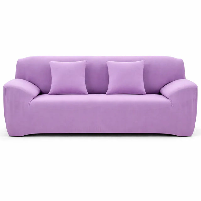 Violet Clair - Housse de Canapé Extensible