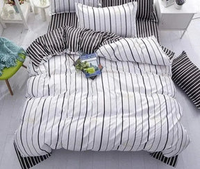 copie-de-housse-de-couette-de-lit-bande-blanche-polyester-coton – La Maison de la Housse