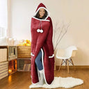 couverture-plaid-capuche-geant-rouge – La Maison de la Housse