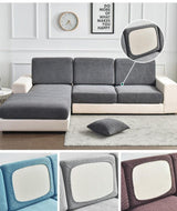 Destockage - Housse Coussin d'Assise Canapé - Jacquard Beige - La Maison de la Housse®