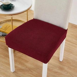 Housse de Chaise Assise Rouge Vin