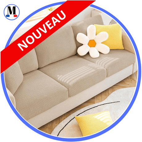Housse Beige Coussin D'assise & Dossier - Canapé & Fauteuil - La Maison de la Housse®