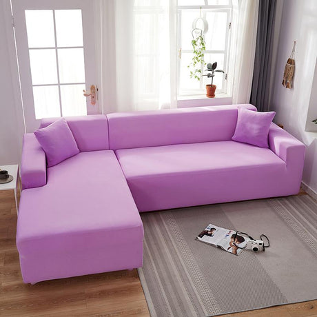 Housse De Canapé d'Angle Violet clair