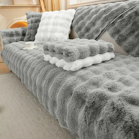 Protège Canapé  Polaire Velours Doux pour Housse En Velours – La Maison de la Housse®