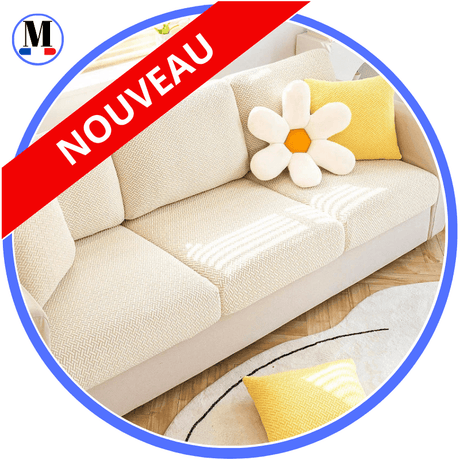 Housse Crème Coussin D'assise & Dossier - Canapé & Fauteuil - La Maison de la Housse®