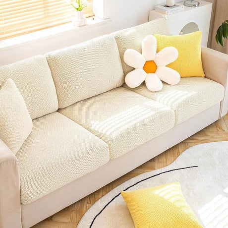 Housse Crème Coussin D'assise & Dossier - Canapé & Fauteuil - La Maison de la Housse®