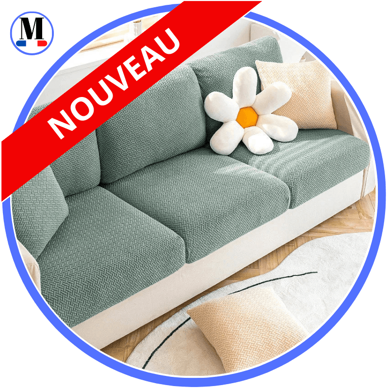 Housse Cyan Coussin D'assise & Dossier - Canapé & Fauteuil - La Maison de la Housse®