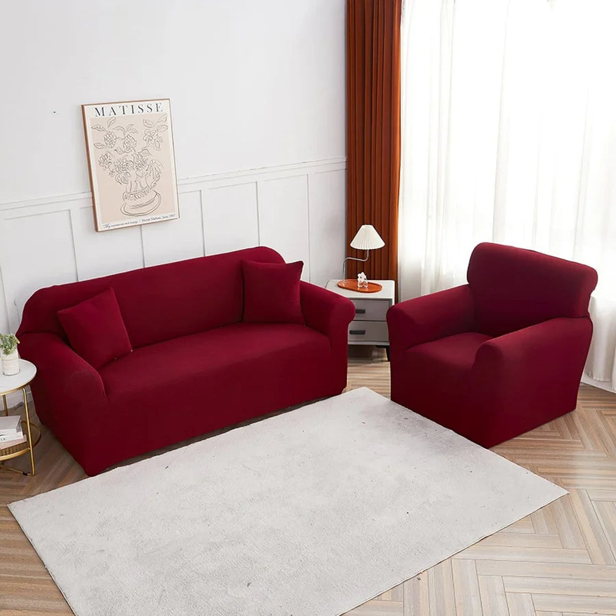 Housse de Canapé Bordeaux Microfibre pour Housse de canapé – La Maison De La Housse