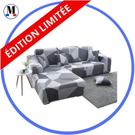 Housse De Canapé d'Angle Extensibles - Motif Cytinacées - La Maison de la Housse®