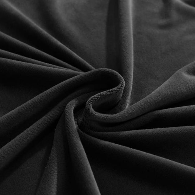 Housse De Canapé d'Angle En Velours Noir - La Maison de la Housse®