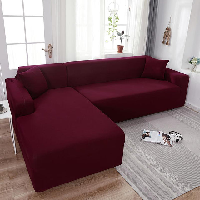 Housse De Canapé d'Angle Rouge - La Maison de la Housse®