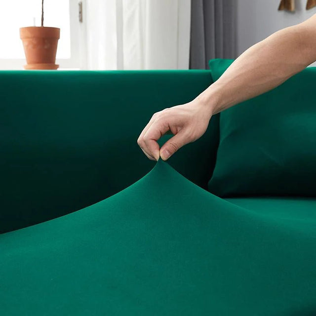 Housse De Canapé d'Angle Vert Foncé - La Maison de la Housse®
