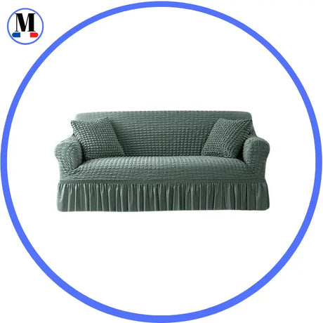 housse-de-canape-en-microfibre-style-jupe-bleu-cyan – La Maison de la Housse