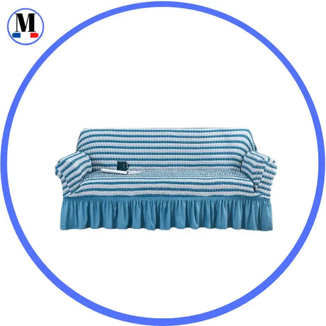 housse-de-canape-en-microfibre-style-jupe-bleu – La Maison de la Housse