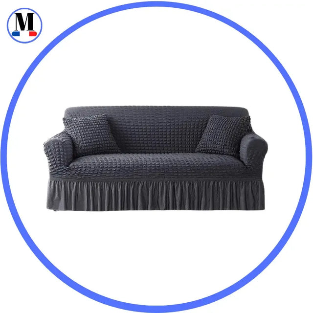 housse-de-canape-en-microfibre-style-jupe-gris-fonce – La Maison de la Housse