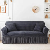 housse-de-canape-en-microfibre-style-jupe-gris-fonce – La Maison de la Housse