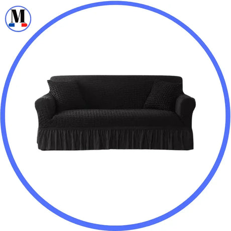 housse-de-canape-en-microfibre-style-jupe-noir – La Maison de la Housse