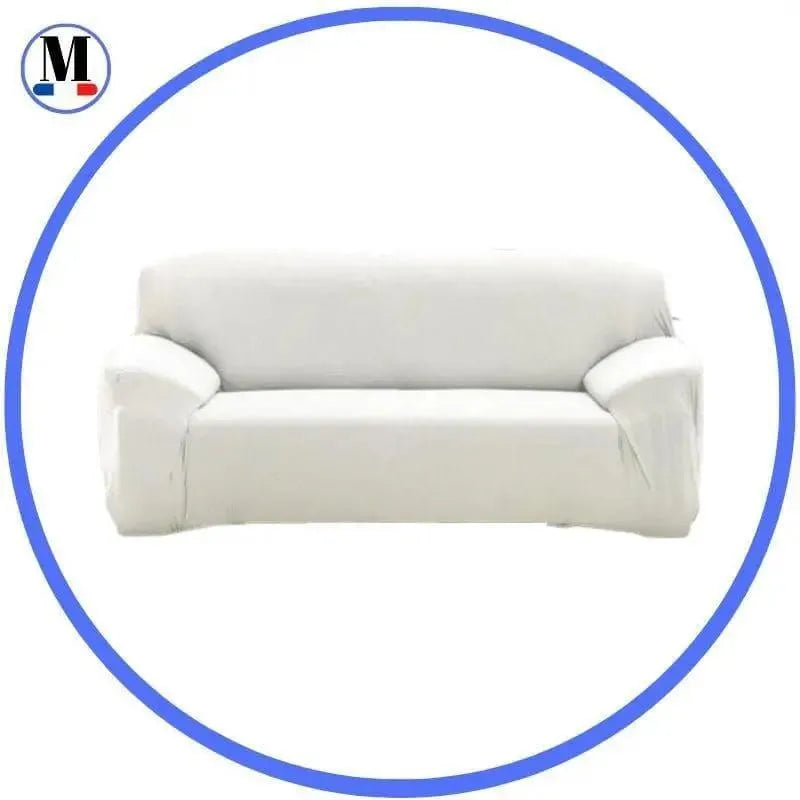 Housse De Canapé Extensible Blanc pour Housse de canapé – La Maison De La Housse