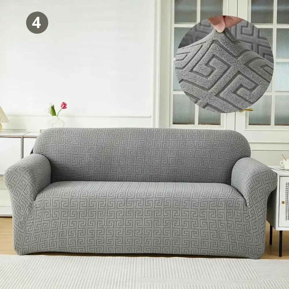 housse-de-canape-jacquard-gris – La Maison de la Housse