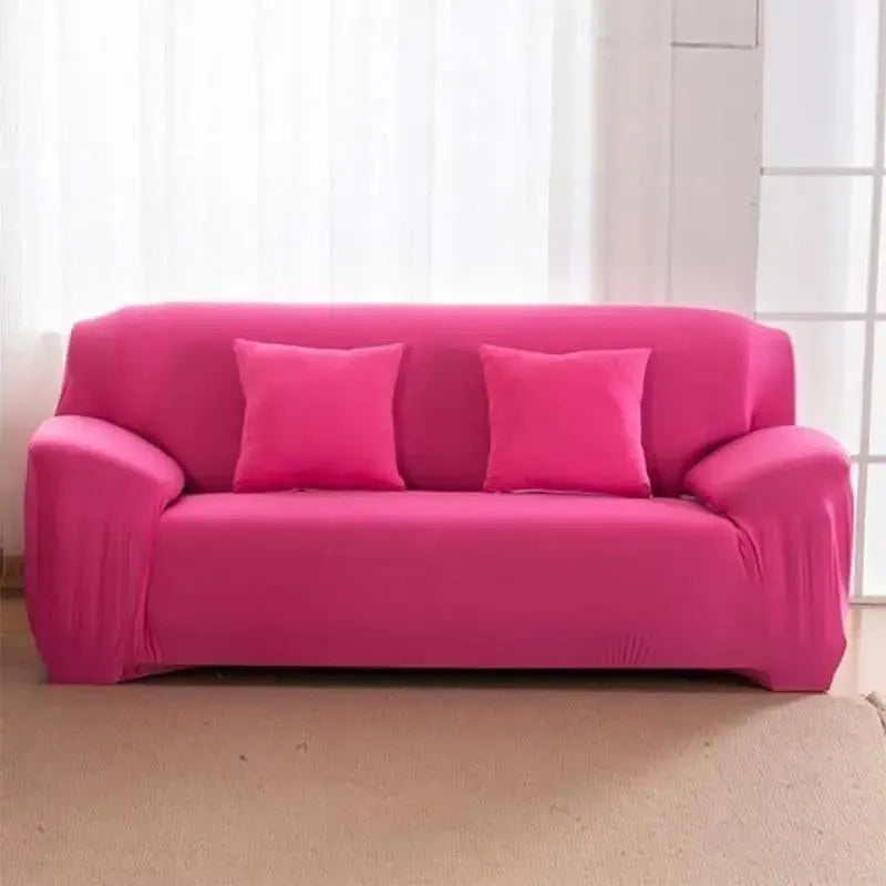 housse-de-canape-rose-extensible-universelle – La Maison de la Housse