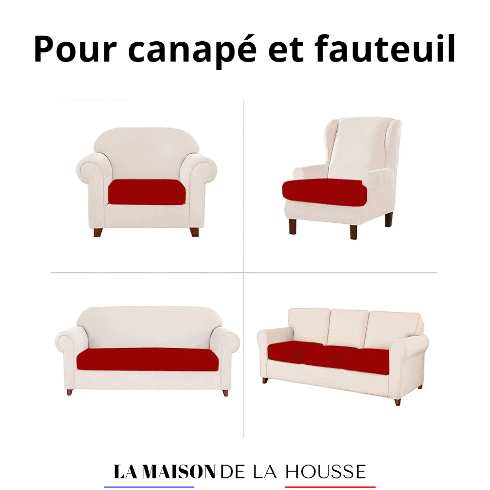 Housse de Canapé Tylflore pour Coussin d'Assise et Dossier - La Maison de la Housse®