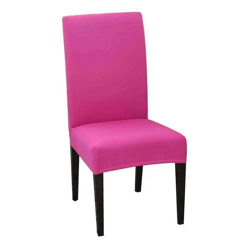 housse-de-chaise-classique-extensible-rose-rouge – La Maison de la Housse