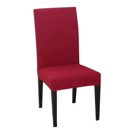 housse-de-chaise-classique-extensible-rouge – La Maison de la Housse