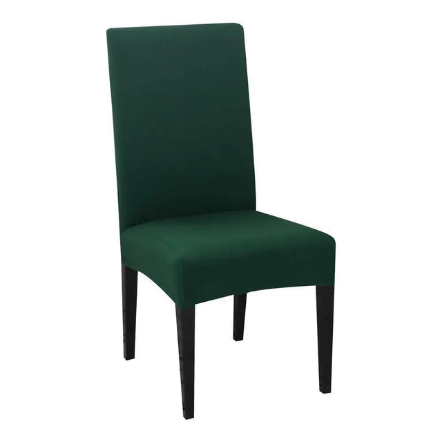 housse-de-chaise-classique-extensible-vert-fonce – La Maison de la Housse