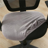 Housse de Chaise Gris clair de Bureau Style Velours - La Maison de la Housse®