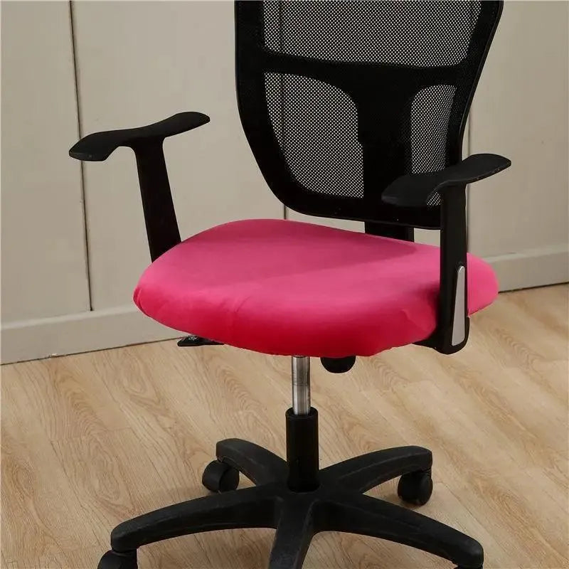 housse-de-chaise-rose-de-bureau-style-velours – La Maison de la Housse