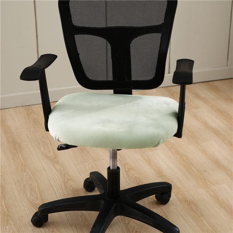 Housse de Chaise Vert d'eau de Bureau Style Velours - La Maison de la Housse®