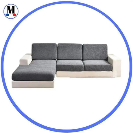 housse-de-coussin-dassise-pour-canape-motif-jacquard-velours-gris – La Maison de la Housse