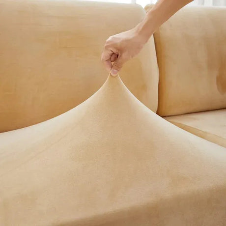 housse-de-coussin-de-siege-dassise-en-velours-creme-canape-fauteuil – La Maison de la Housse