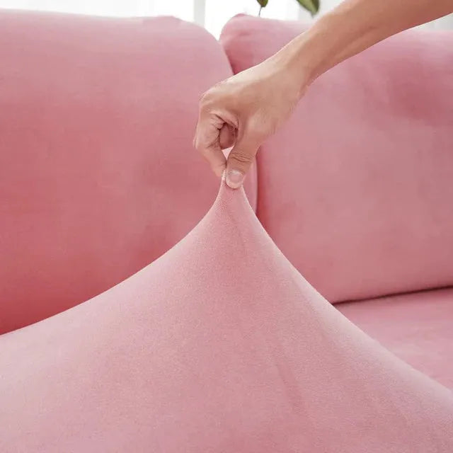 housse-de-coussin-de-siege-dassise-en-velours-rose-canape-fauteuil – La Maison de la Housse