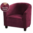housse-de-fauteuil-club-velours-rouge-vin – La Maison de la Housse