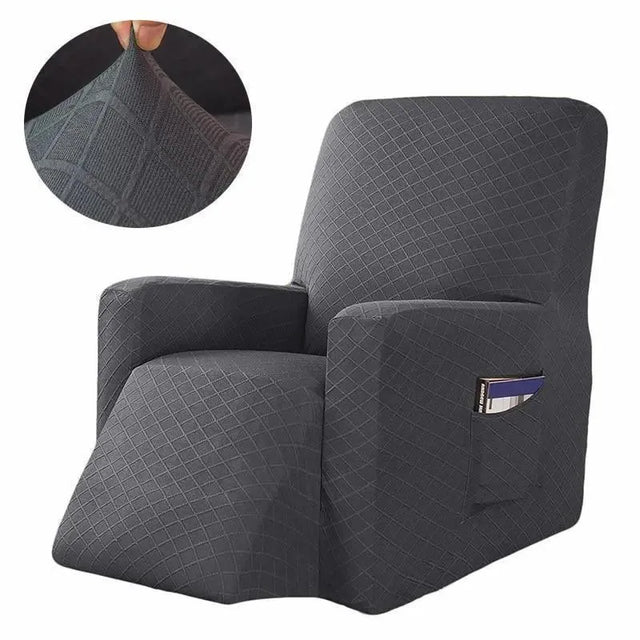 housse-de-fauteuil-inclinable-gris-extensible – La Maison de la Housse