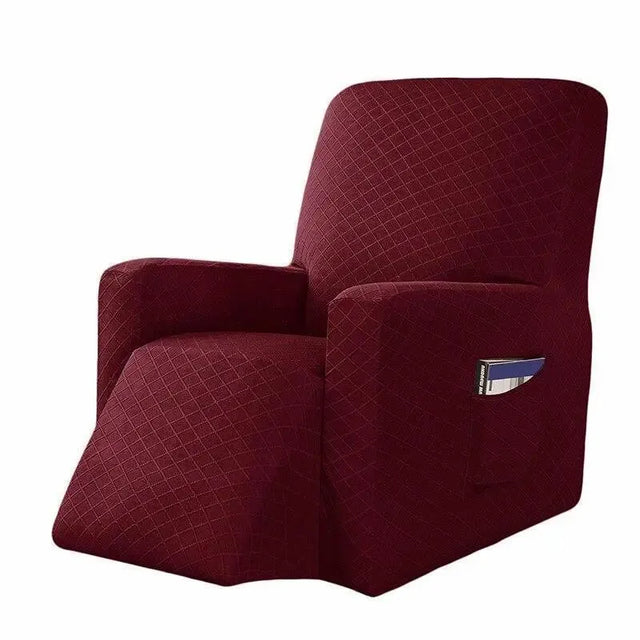 housse-de-fauteuil-inclinable-rouge-extensible – La Maison de la Housse