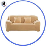 housse-en-velours-beige-pour-canape-extensible-ajustable – La Maison de la Housse