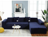 housse-en-velours-bleu-nuit-pour-canape-extensible-ajustable – La Maison de la Housse