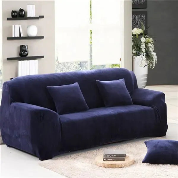 housse-en-velours-bleu-nuit-pour-canape-extensible-ajustable – La Maison de la Housse