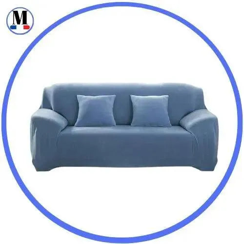 housse-en-velours-bleu-pour-canape-extensible-ajustable – La Maison de la Housse