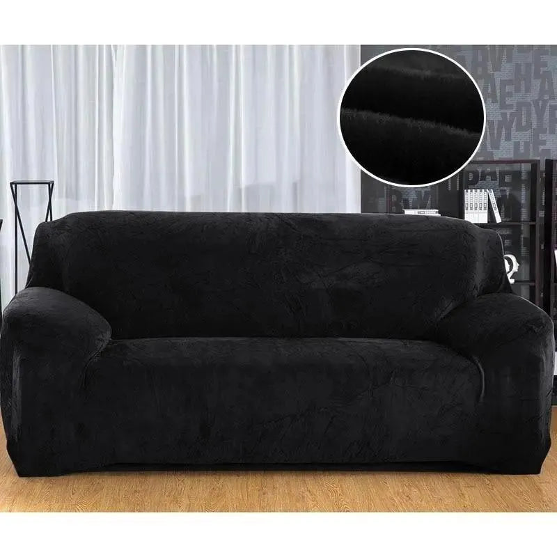 housse-en-velours-noir-pour-canape-extensible-ajustable – La Maison de la Housse