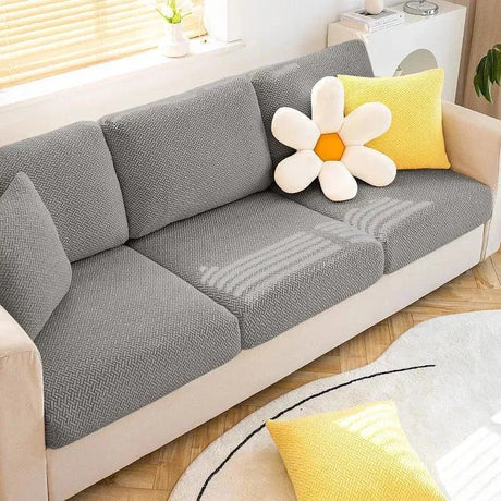 housse-gris-clair-coussin-dassise-dossier-canape-fauteuil – La Maison de la Housse