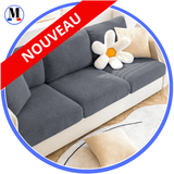 Housse Gris Coussin D'assise & Dossier - Canapé & Fauteuil - La Maison de la Housse®