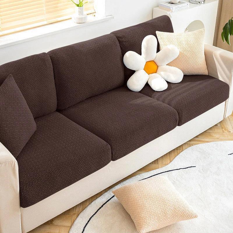 Housse Marron Coussin D'assise & Dossier - Canapé & Fauteuil - La Maison de la Housse®
