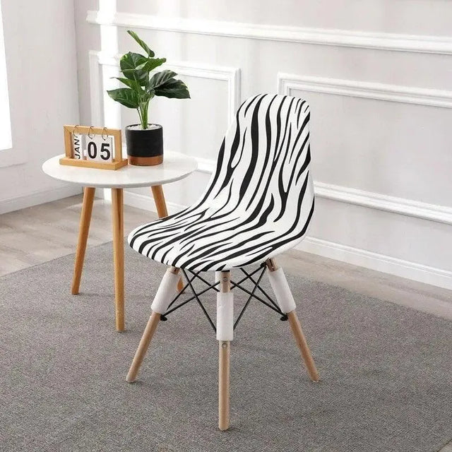 housse-pour-chaise-scandinave-zebre – La Maison de la Housse