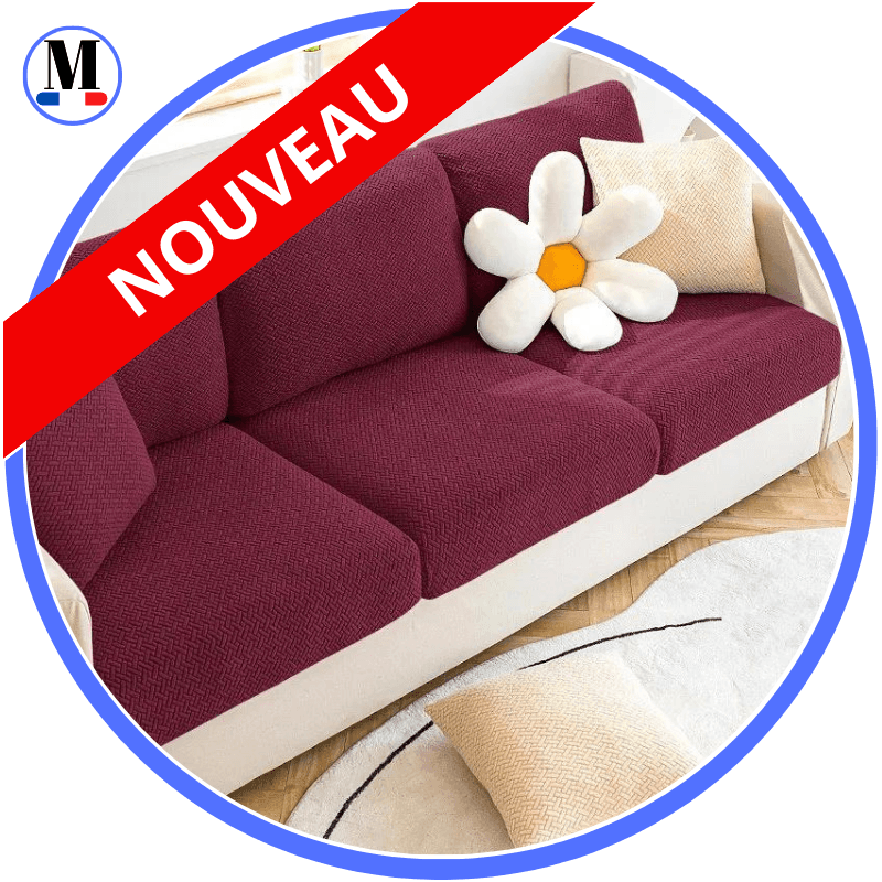 Housse Rouge Coussin D'assise & Dossier - Canapé & Fauteuil - La Maison de la Housse®