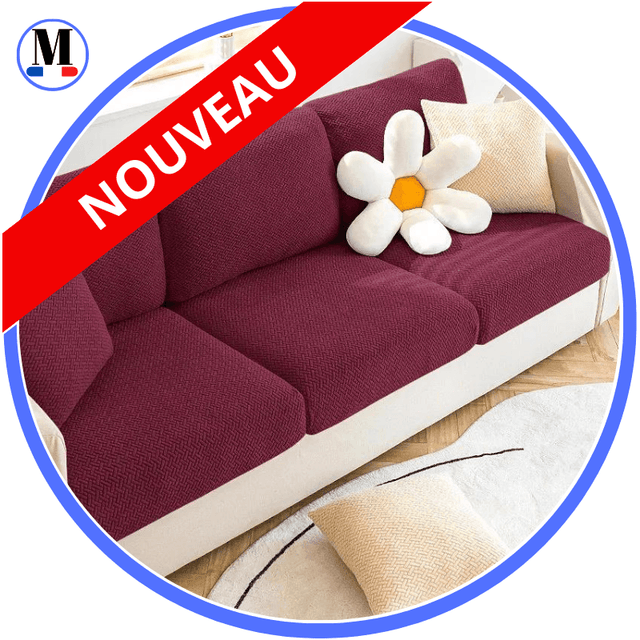 Housse Rouge Coussin D'assise & Dossier - Canapé & Fauteuil - La Maison de la Housse®