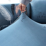 Plume Bohème Nuit – Housse de Canapé Extensible