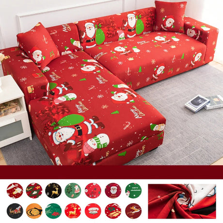 Housse de Canapé d'Angle - Motif Noël pour Housse De Canapé d'Angle – La Maison de la Housse